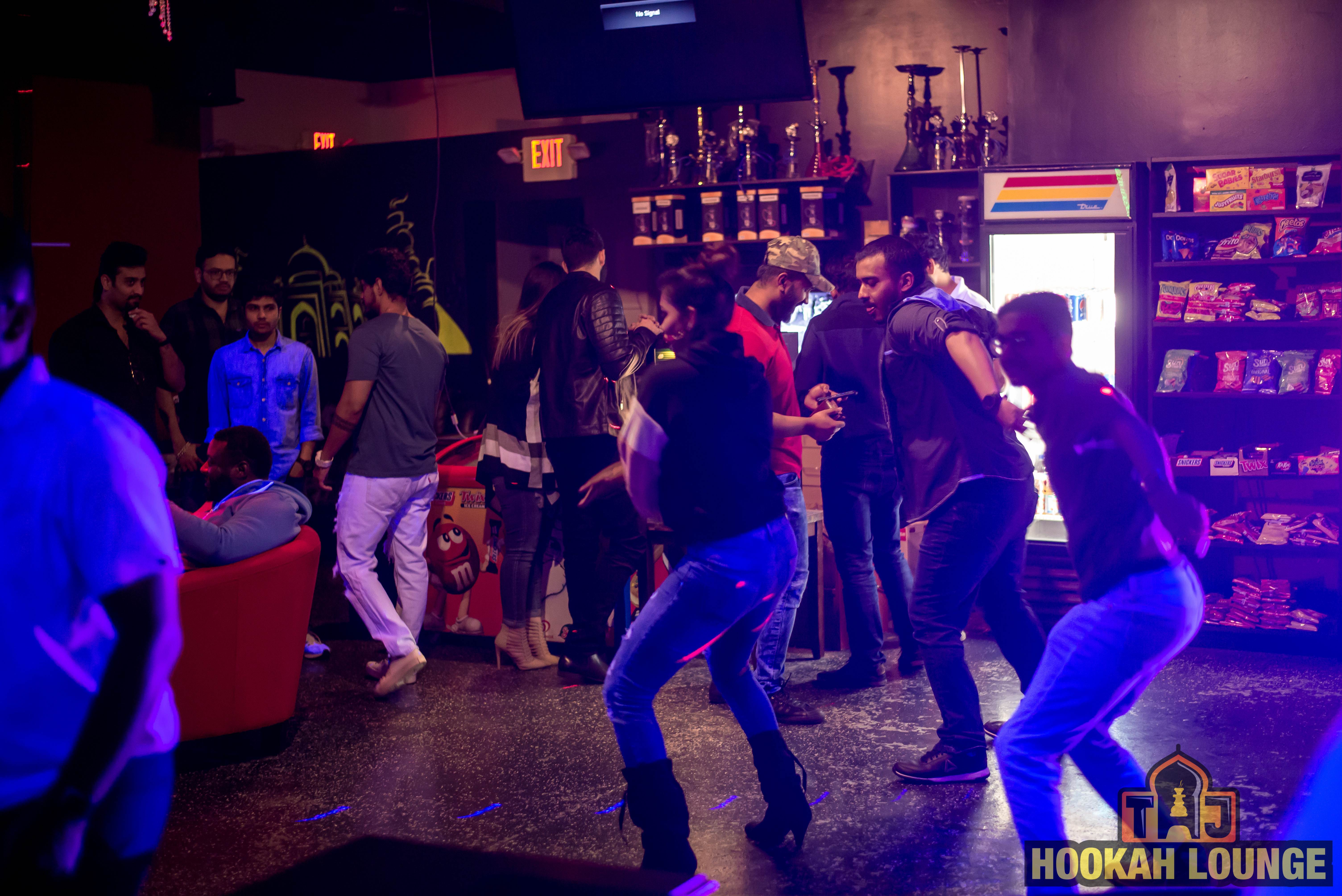 Energetic party atmosphere at the lounge